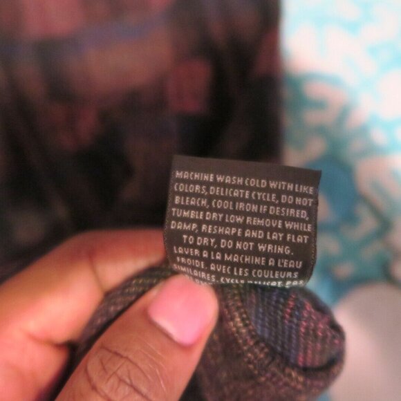 L. Etienne Pour Homme Geometric Patchwork Sweater Men’s Sz 2XLT Tall Made in USA - Picture 5 of 6